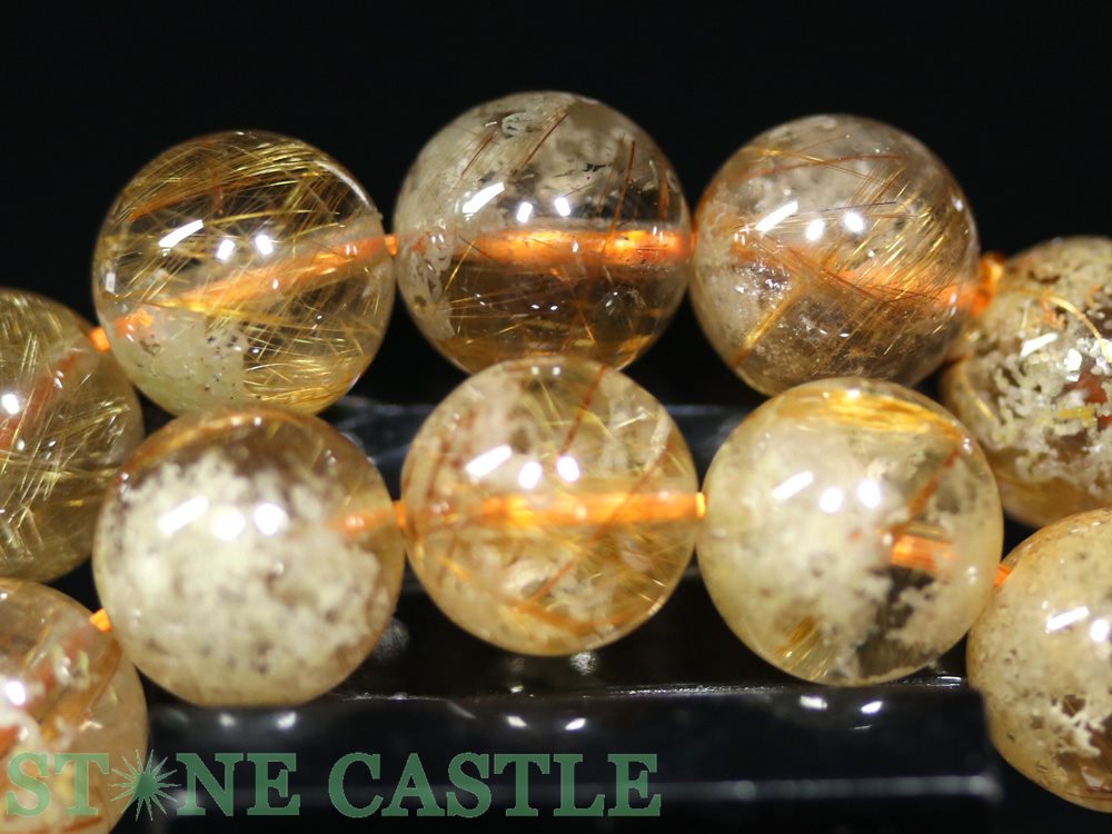 ☆高品質☆【ブレスレット】オレンジルチルガーデン 聚宝盆 (約10～10.5mm) 【パワー...