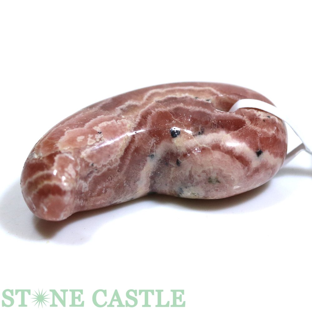 ☆一点物☆【置き石】勾玉 ペルー産インカローズ 約18x35mm No.20【パワーストーン 天然石 アクセサリー 半連売り】