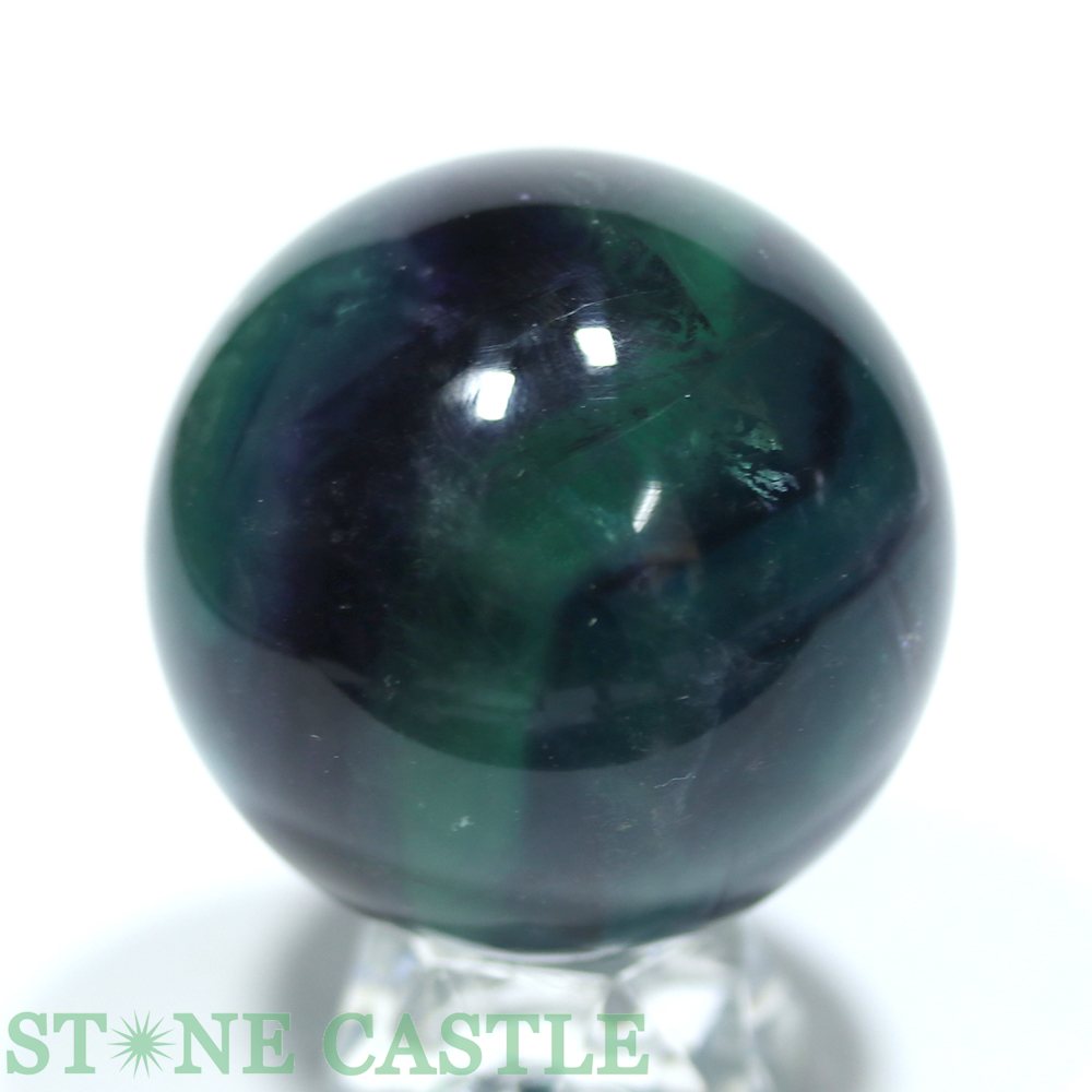 ☆一点物☆【置き石】丸玉 フローライト 約53mm No.36【パワーストーン 天然石 アク...