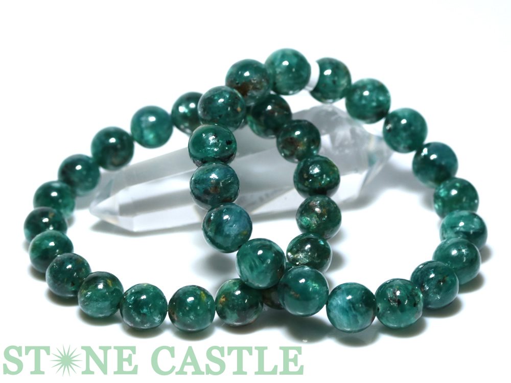 ☆高品質☆【ブレスレット】グリーンレピドライト (5A) (ロシア産) (約11.5〜12mm) (ケース付)【パワーストーン 天然石 アクセサリー レディース...