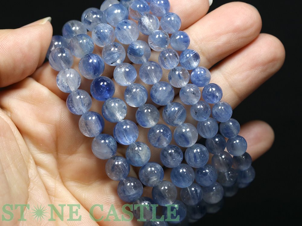 ☆高品質☆【ブレスレット】ヒマラヤカイヤナイトインクォーツ (5A) (ヒマラヤネパール産) (約7〜7.5mm)【パワーストーン 天然石 アクセサリー レディース メンズ】