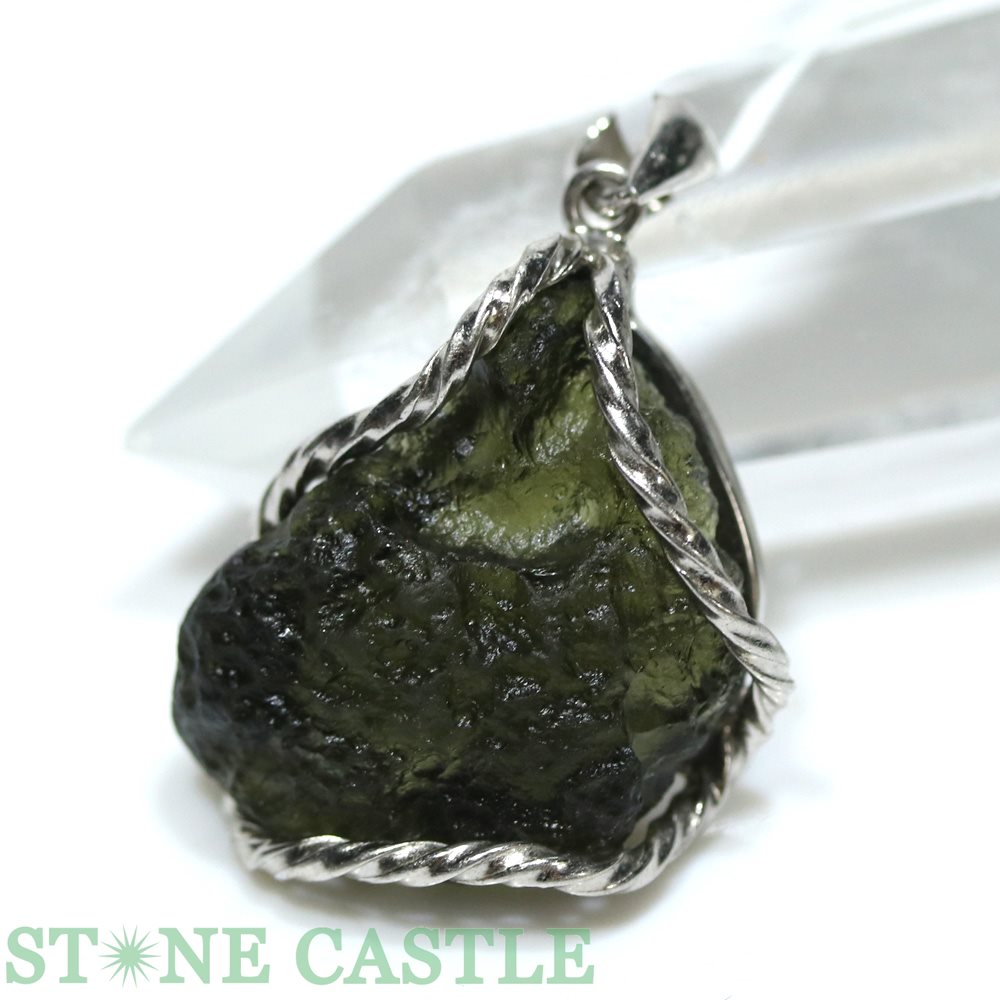 ☆一点物☆【ペンダント】モルダバイト 原石 No.68【パワーストーン 天然石 アクセサリー レディース メンズ】