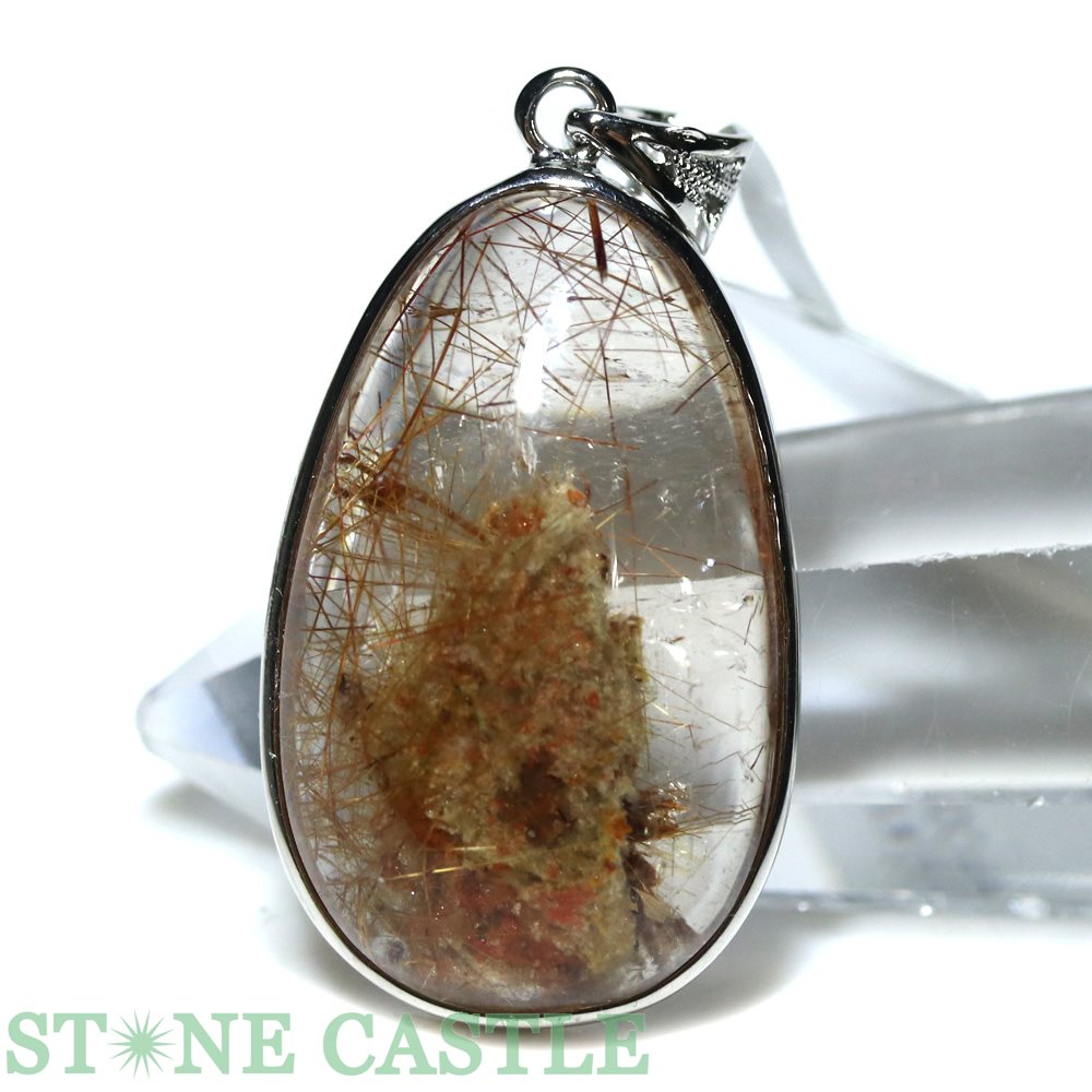 ☆一点物☆【ペンダント】ガーデンルチルクォーツ (3A) No.09 【パワーストーン 天然石 アクセサリー レディース メンズ】