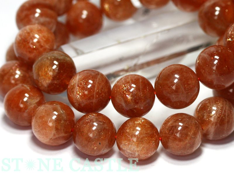☆高品質☆【ブレスレット】サンストーン(3A) (約13.5～14mm)【パワーストーン 天然石 アクセサリー レディース メンズ】