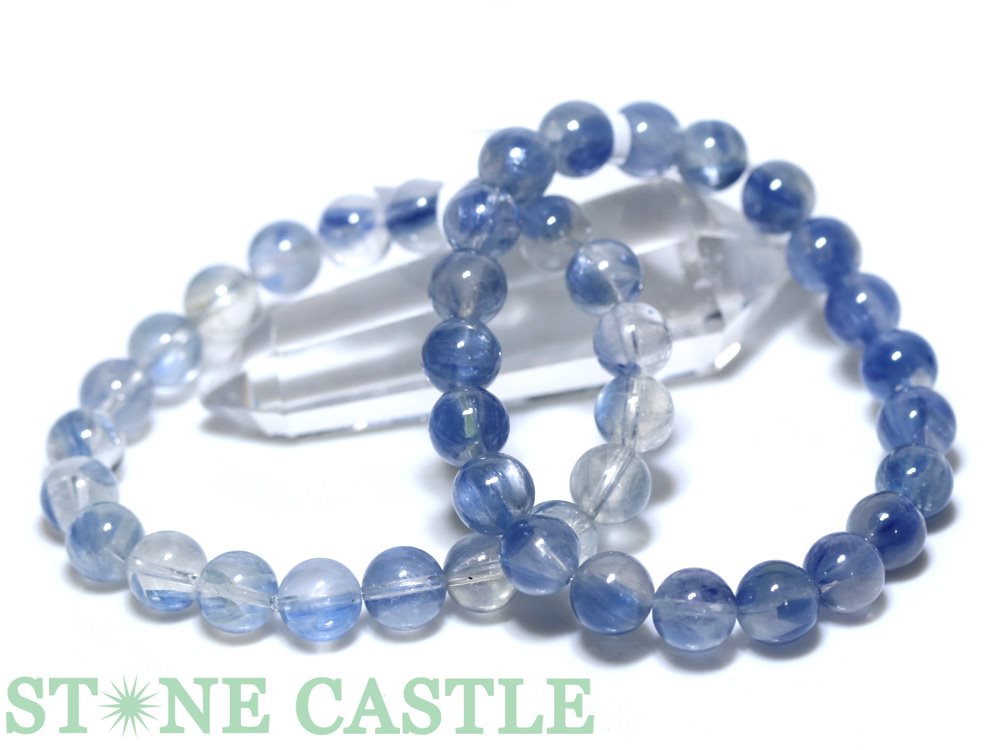 ☆高品質☆【ブレスレット】ヒマラヤカイヤナイトインクォーツ (5A) (ヒマラヤネパール産) (約9.5〜10mm) (ケース付)【パワーストーン 天然石 アク...