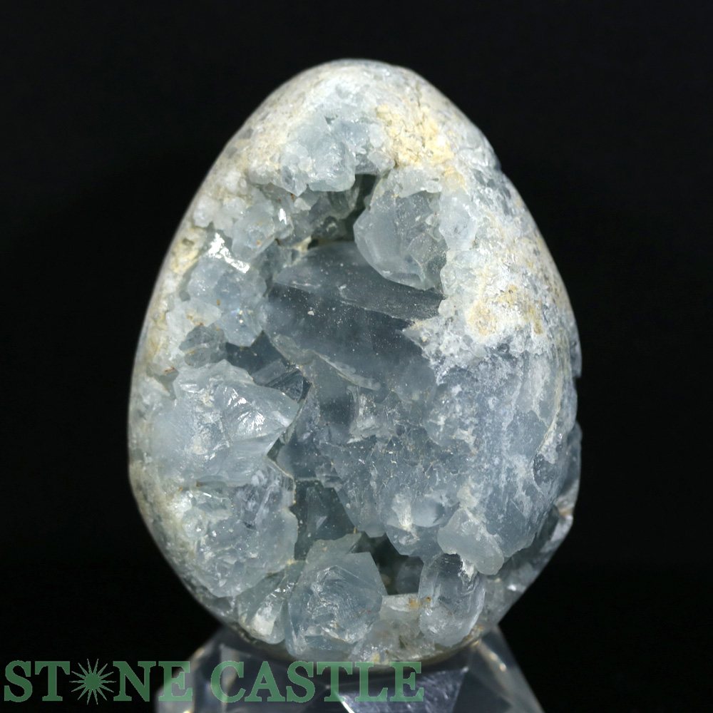 ☆一点物☆【原石】セレスタイト (EX) たまご型 No.72【パワーストーン 天然石 アクセサリー レディース メンズ】