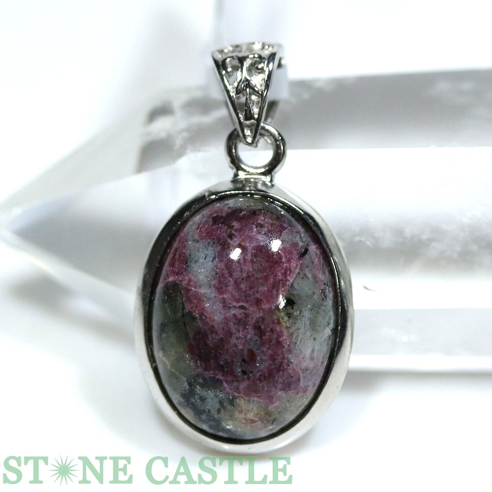 ★楽天スーパーセール★☆一点物☆【ペンダント】ユーディアライト オーバル型 No.14【パワーストーン 天然..