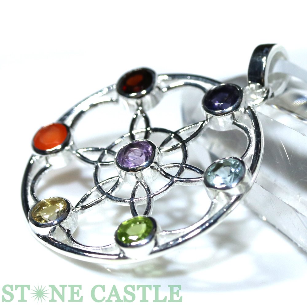 ☆一点物☆【ペンダント】ジェムストーン チャクラ No.53【パワーストーン 天然石 アクセサリー レディース メンズ】