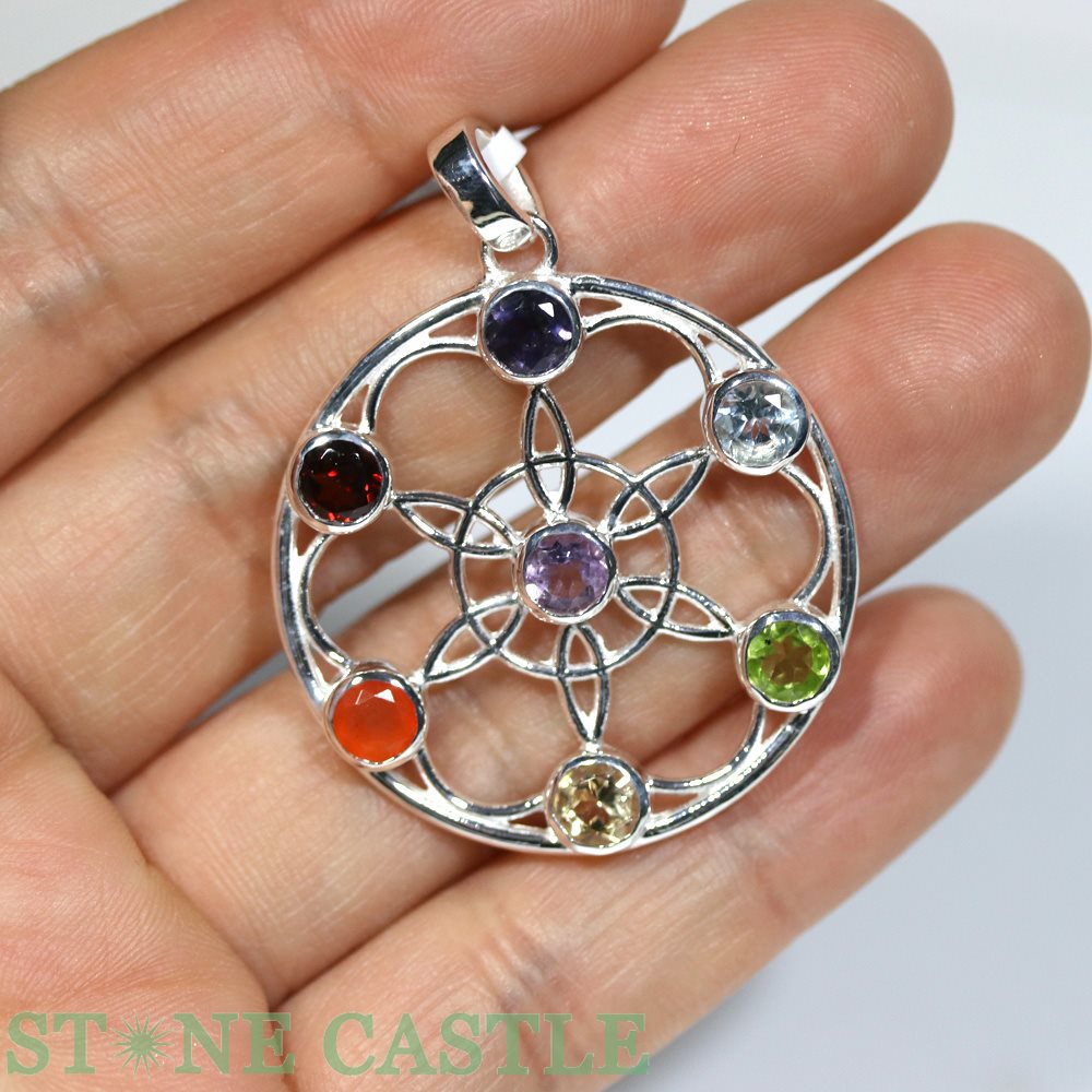 ☆一点物☆【ペンダント】ジェムストーン チャクラ No.53【パワーストーン 天然石 アクセサリー レディース メンズ】