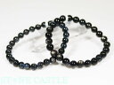 ☆高品質☆【ブレスレット】ブラックスターアクアマリン (3A) (約6.5~7mm) 【パワーストーン 天然石 アクセサリー レディース メンズ】