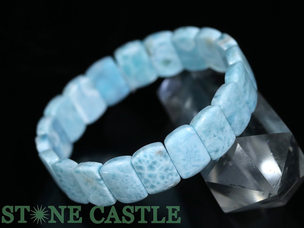 ☆一点物☆【ブレスレット】ラリマー (5A) バングル 約10x14x4mm No.01 (ケース付)【パワーストーン 天然..