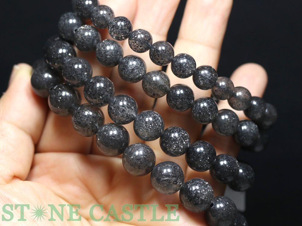 ☆高品質☆【ブレスレット】ブラックストロベリークォーツ (タンザニア産) (約11.5～12mm)※DM便・ネコポス不可※【パワーストーン 天然石 アクセサリー レディース メンズ】