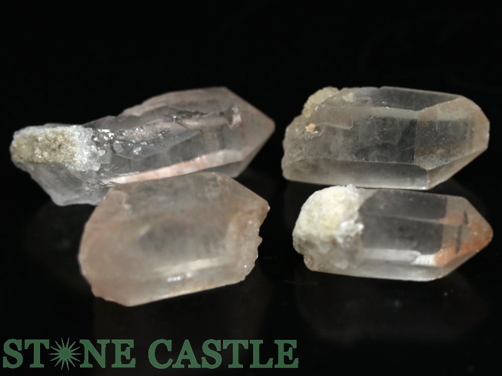 ☆一点物☆【原石】タンジェリンレムリアンクォーツ ポイント原石 (4個セット) No.89【パワーストーン 天然石 アクセサリー レディース メンズ】