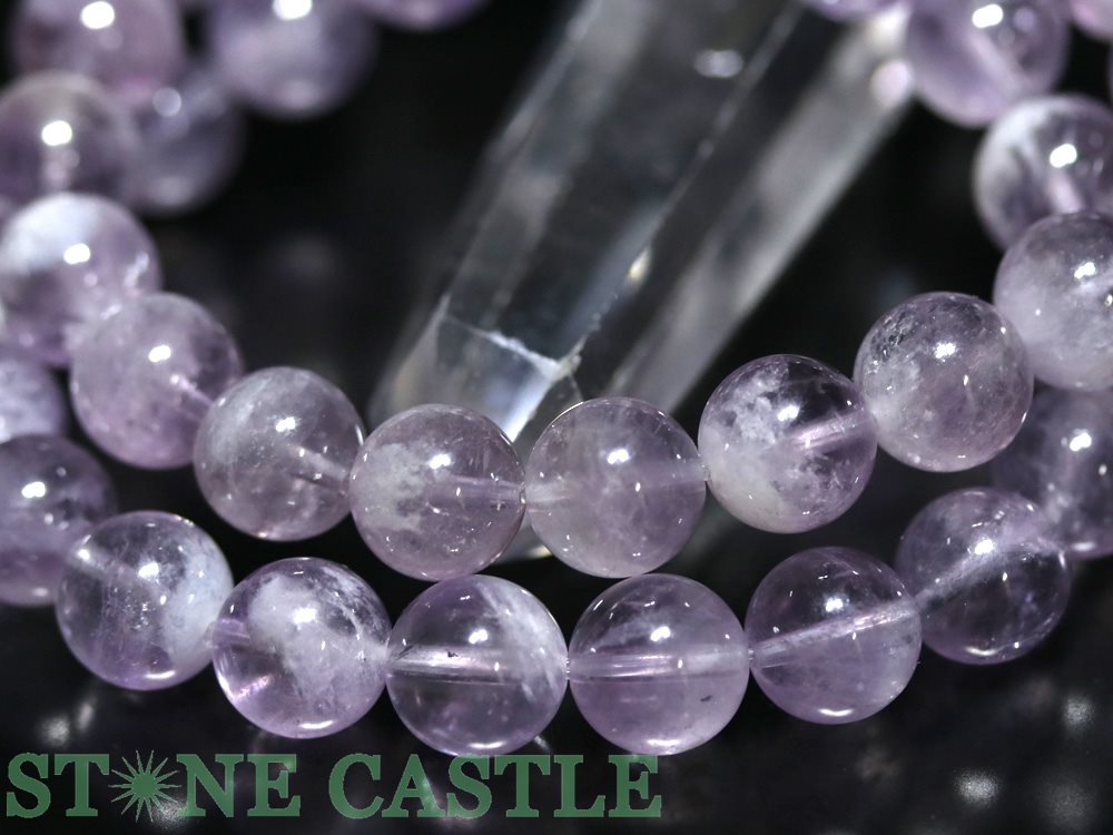 ☆高品質☆【ブレスレット】アメジストラビットヘアルチルファントム (3A) (約9.5～10mm)【パワーストーン 天然石 アクセサリー レディース メンズ】