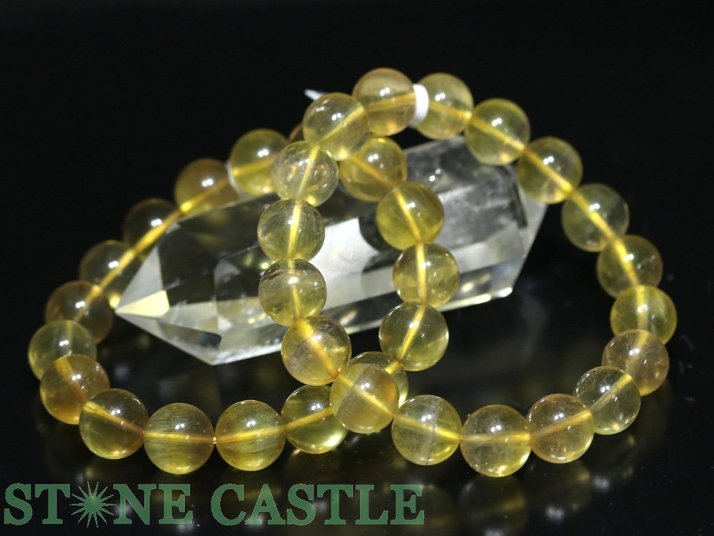 ☆高品質☆【ブレスレット】イエローフローライト (A) (約11〜11.5mm)【パワーストーン 天然石 アクセサリー レディース メンズ】
