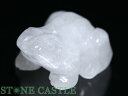 【彫刻置物】カエル約50mm 水晶【パワーストーン 天然石 アクセサリー レディース メンズ】
