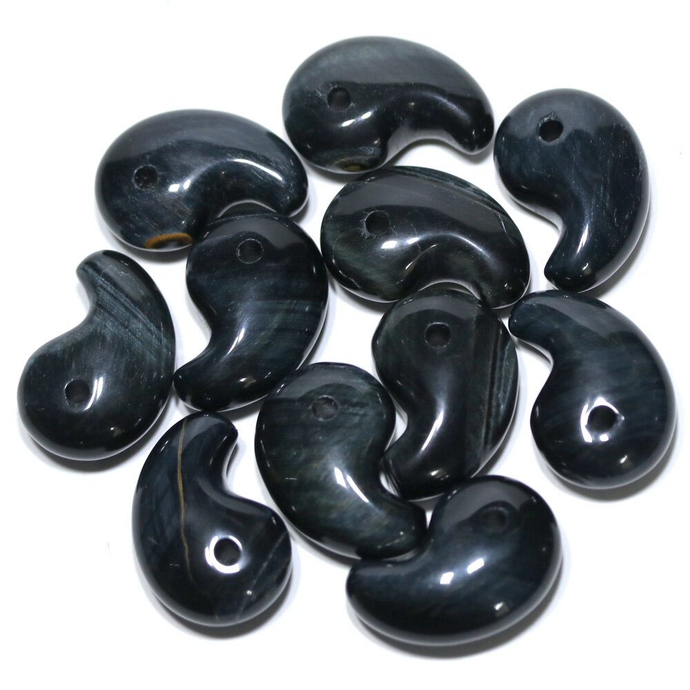 【置き石】勾玉 M ブルータイガーアイ【パワーストーン 天然石 アクセサリー レディース メンズ】