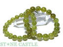 ☆高品質☆【ブレスレット】ツァボライト (4A) (グリーンガーネット) (ケニア産) (約9.5~10mm)【パワーストーン 天然石 アクセサリー レディース メンズ】