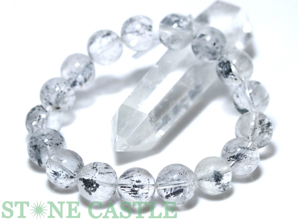 ☆一点物☆【ブレスレット】スティブナイト (輝安鉱) (3A) No.03 (約12〜12.5mm) (ケース付)【パワーストーン 天然石 アクセサリー レディ...