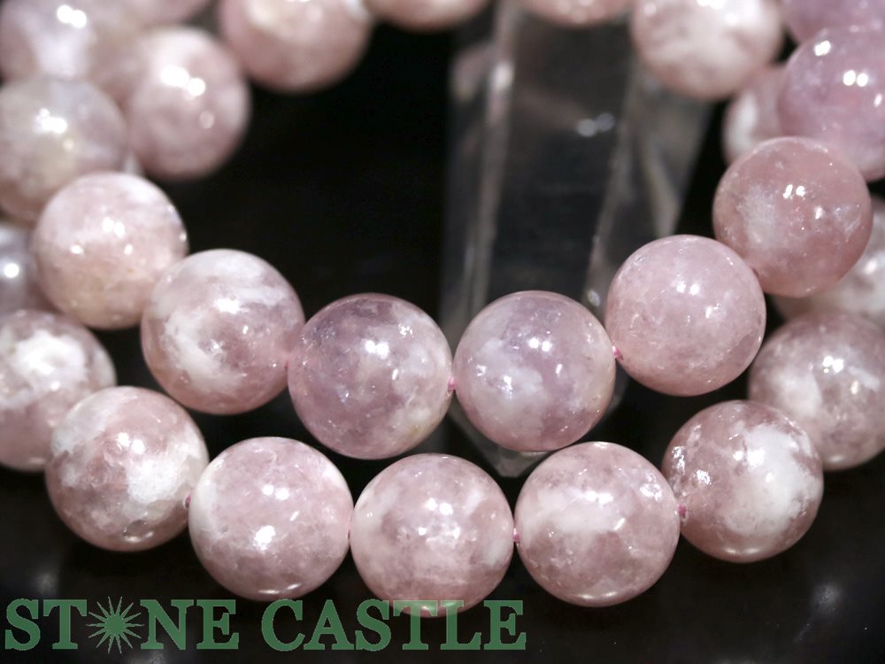 ☆高品質☆【ブレスレット】桜ピンクレピドライト (タンザニア産) (約13～13.5mm) (ケース付)【パワーストーン 天然石 アクセサリー レディース メンズ】