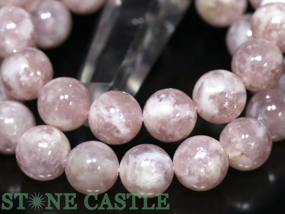 ☆高品質☆【ブレスレット】桜ピンクレピドライト (タンザニア産) (約13～13.5mm) (ケース付)【パワーストーン 天然石 アクセサリー レディース メンズ】