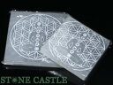 【置き石】セレナイト エナジープレート チャクラ (2個セット) (数量限定商品)【パワーストーン 天然石 アクセサリー レディース メンズ】