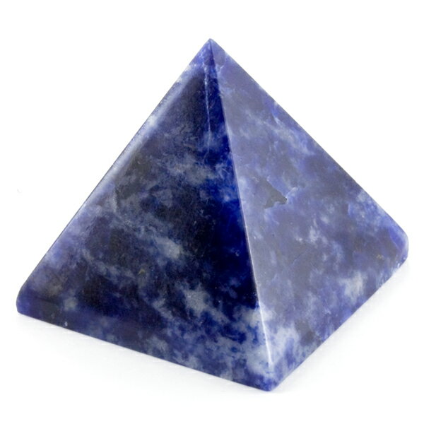 【置き石】ピラミッド型 約40mm ソーダライト※DM便・ネコポス不可※ 【パワーストーン 天然石 アクセサリー】のサムネイル