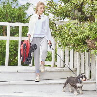 【コムペット公認】competリココンパクト(カラー)レッドネイビー|ペットカートペットキャリーカート犬猫多頭小型犬中型犬|折りたたみ分離取り外し