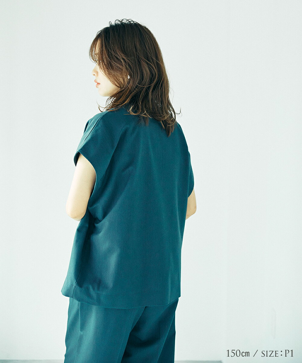 【sail】キーネックベスト（セットアップ対応）　小さいサイズ competito-10000563 低身長さん向け専門店Petitjo サンプル画像3