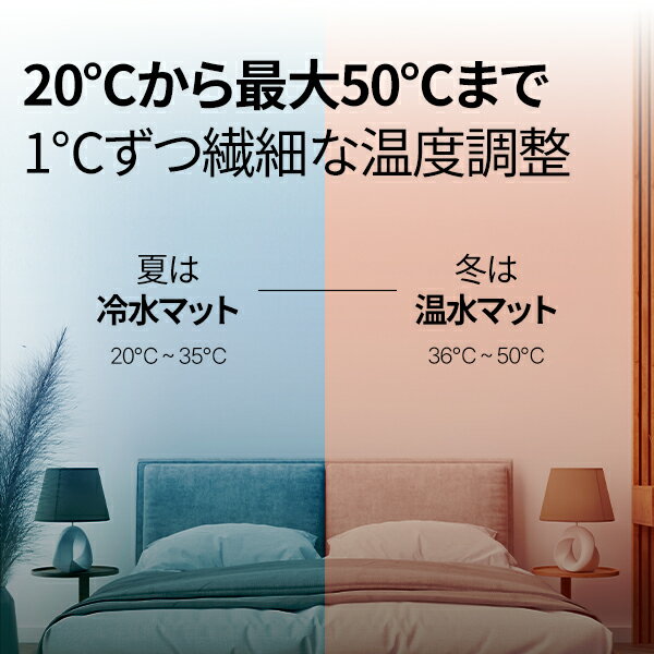 LUNOA ルノア オールシーズン 冷水循環マット 冷温水マット 敷きパッド 95x150cm ...