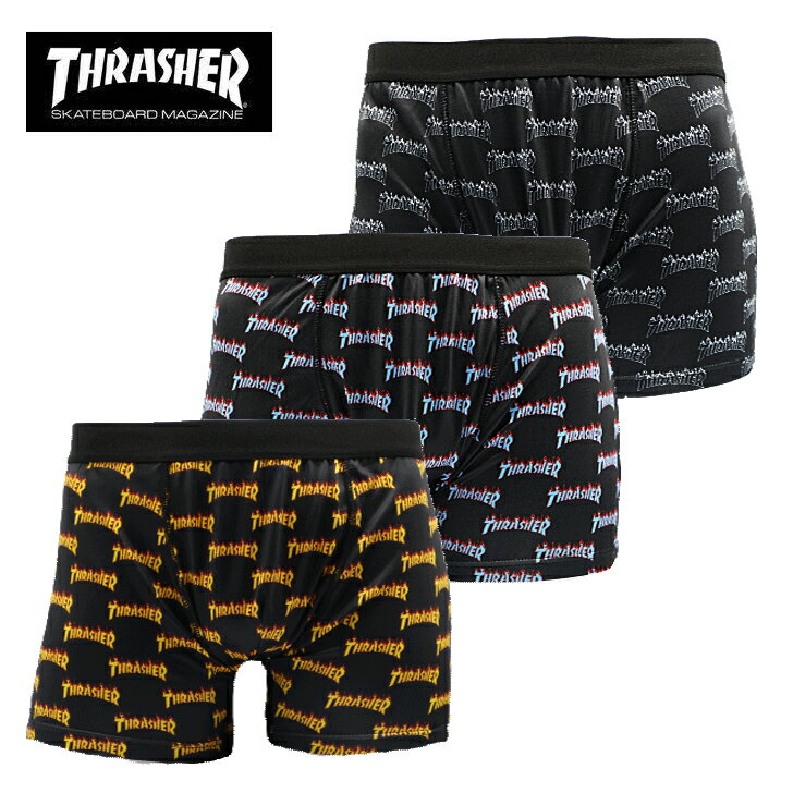【TH-BX003】THRASHER/スラッシャーメンズボクサーパンツ 前閉じ　BOXER TRUNKS