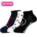 OUTDOOR アウトドア レディース3Pソックス SN母の日lsx size:23-25 873(4)
