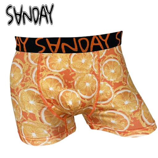 SANDAY-10 ボクサーパンツ オレンジ 前閉じ つるつる メンズ 下着 送料無料 SANDAY-10 ボクサーパンツ オレンジ 前閉じ つるつる メンズ 下着 送料無料