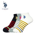 U.S.POLO ASSN レディース3Pソックス ポロ 靴下 G-013