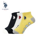 U.S.POLO ASSN レディース3Pソックス ポロ 靴下 K-037