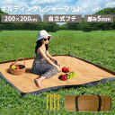 レジャーシート 厚手 大判 200×200cm フチが立つ キルティング キャンプ アウトドア 遠足 子供 おしゃれ 洗える クッション ペグ 大きい ピクニックシート 撥水 レジャー シート 家族 200cm 4人 5人 6人 ペグ穴付き ピクニックマット