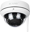 ICAMI 防犯カメラ HD 1080P ワイヤレス IP 監視カメラ SDカードスロット内臓で自動録画 WIFI対応 動体検知 アラーム機能 音声機能 暗視撮影(3)
