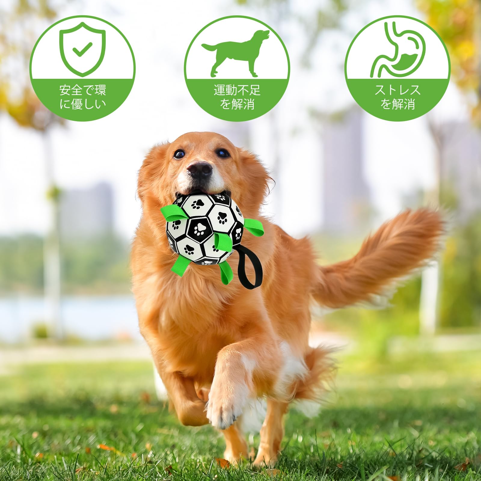 着後レビューで特典★ 犬用ボール サッカーボール 犬用噛むおもちゃ 犬用おもちゃ 15センチ 天然ゴム 耐久性 犬用品 弾性高い ワンちゃん 知育玩具 訓練玩具 トレーニング 運動不足 ストレス解消 耐久性良い 壊れない 弾性高い 小中大型犬