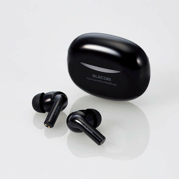 エレコム ELECOM ワイヤレスイヤホン Bluetooth5.2 アクティブ ノイズキャンセリング 耳セン機能 低遅延モード 超軽量 ブラック(LBT-TWS15BK2) メーカー在庫品 compmoto-r-12548842 コンプモト 楽天市場店 サンプル画像3