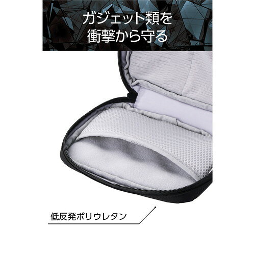 エレコム ELECOM ガジェットポーチ バッグインバッグ 小型 軽量 撥水 小物収納 ブラック(ZSB-GP01PMBK) メーカー在庫品 compmoto-r-12040939 コンプモト 楽天市場店 サンプル画像3