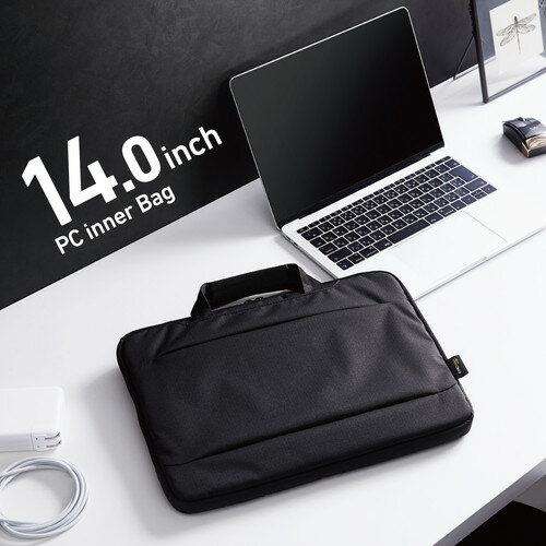 エレコム ELECOM パソコンケース 14インチ タブレット収納 軽量 撥水加工 BM-IBLW14NBK メーカー在庫品 3