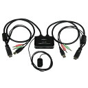 StarTech.com KVMスイッチ/2ポート/一画面/HDMI 1080p/ケーブル一体型(SV211HDUA) 目安在庫=○