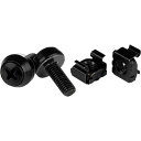 StarTech.com サーバーラック用M6ねじ(12mm) & ケージナット/50個/ブラック(CABSCREWM6B) 目安在庫=△