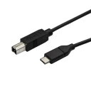 StarTech.com USBケーブル/B-C/3m/USB 2.0/480Mbps/オス・オス/ブラック(USB2CB3M) 目安在庫=○
