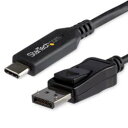 StarTechDcom fBXvCϊP[u/USB-C - DP/1.8m/8K60Hz/ubN(CDP2DP146B) ڈ݌=