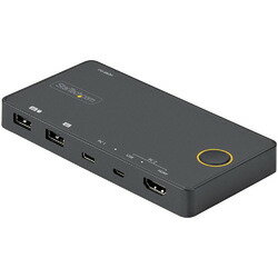 StarTech．com KVMスイッチ/USB-C & USB-A接続/2ポート/1画面/HDMI/4K60Hz(SV221HUC4K) 目安在庫=△