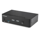 StarTech.com KVMスイッチ/2ポート/1画面/DP 1.2/4K60Hz/USB 3.0 ハブ/AUX(SV231DPU34K) 目安在庫=△