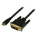StarTech.com ディスプレイ変換ケーブル/Mimi HDMI - DVI-D/1m/1920x1200/BK(HDCDVIMM1M) 目安在庫=△(2)