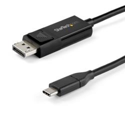 StarTech．com ディスプレイ変換ケーブル/USB-C - DP/2m/8K60Hz/ブラック(CDP2DP142MBD) 目安在庫=○