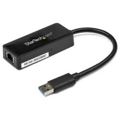 StarTech.com LANアダプター/USB 3.0/1xRJ45/10/100/1000Mbps/1xUSB-A/BK(USB31000SPTB) 目安在庫=○
